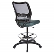 Scranton & Co Ergonomic AirGrid Drafting Chair with Padded Gray Mesh Seat