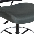 Scranton & Co Ergonomic AirGrid Drafting Chair with Padded Gray Mesh Seat