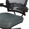 Scranton & Co Ergonomic AirGrid Mesh Office Chair with Gray Fabric Seat