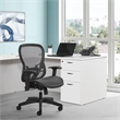 Scranton & Co R2 SpaceGrid Mesh Office Chair with Flip Arms in Black