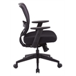 Scranton & Co AirGrid Mesh Back Ergonomic Office Chair in Black Fabric