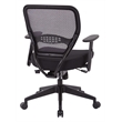 Scranton & Co AirGrid Mesh Back Ergonomic Office Chair in Black Fabric