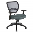 Scranton & Co AirGrid Mesh Back Manager's Chair with Gray Fabric Seat