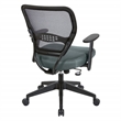 Scranton & Co AirGrid Mesh Back Manager's Chair with Gray Fabric Seat