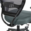 Scranton & Co AirGrid Mesh Back Manager's Chair with Gray Fabric Seat