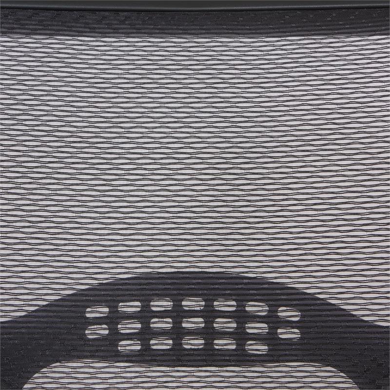 Scranton & Co AirGrid Mesh Back Manager's Chair with Gray Fabric Seat