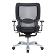 Scranton & Co AirGrid Big and Tall Office Chair in Black with Lumbar Support