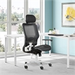Scranton & Co AirGrid Big and Tall Ergonomic Chair with Headrest in Black