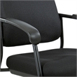 Scranton & Co Visitor's Chair in Black Frame with Padded Arms Lumbar