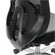 Scranton & Co Black Vertical Mesh Back Office Chair with Leather Seat