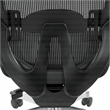 Scranton & Co Black Vertical Mesh Back Office Chair with Leather Seat