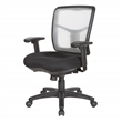 Scranton & Co Air Mist Mesh Back Office Chair in White with Fabric Seat