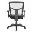 Scranton & Co Air Mist Mesh Back Office Chair in White with Fabric Seat