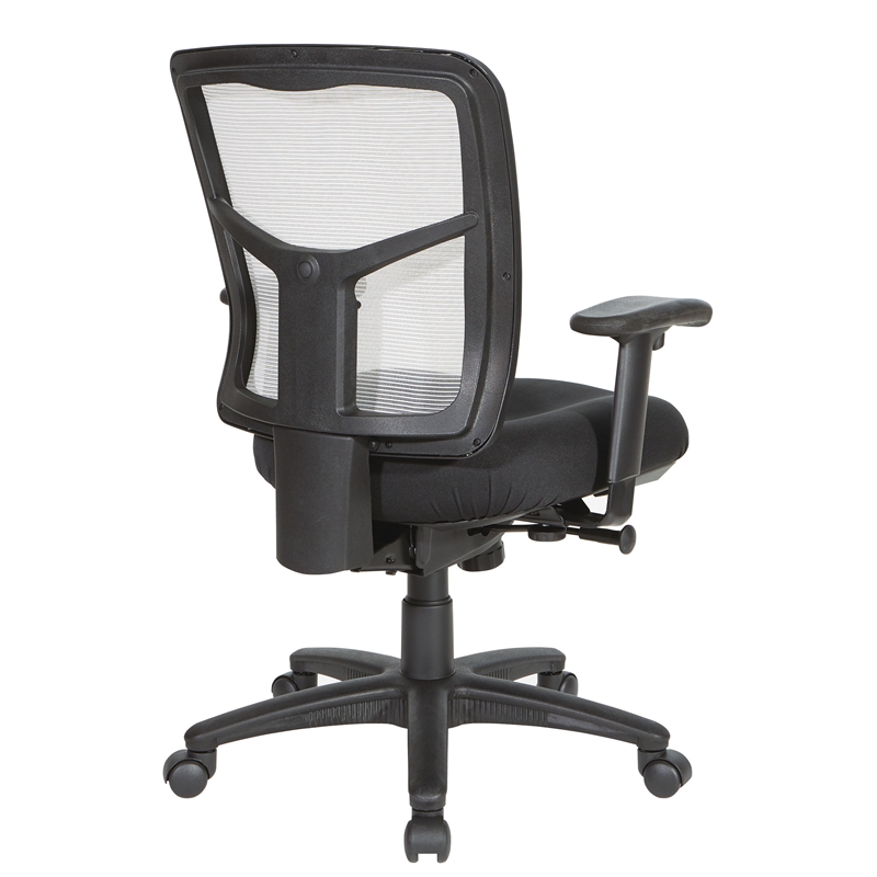 Scranton & Co Air Mist Mesh Back Office Chair in White with Fabric Seat
