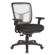 Scranton & Co Air Mist Mesh Back Office Chair in White with Fabric Seat