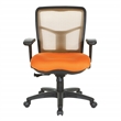 Scranton & Co Air Mist Mesh Back Office Chair in Orange with Fabric Seat