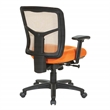 Scranton & Co Air Mist Mesh Back Office Chair in Orange with Fabric Seat