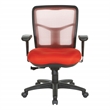 Scranton & Co Air Mist Mesh Back Office Chair in Red with Fabric Seat