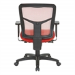 Scranton & Co Air Mist Mesh Back Office Chair in Red with Fabric Seat