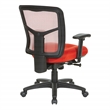 Scranton & Co Air Mist Mesh Back Office Chair in Red with Fabric Seat