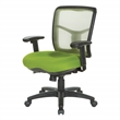 Scranton & Co Green Air Mist Mesh Back Office Chair with Fabric Seat