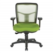 Scranton & Co Green Air Mist Mesh Back Office Chair with Fabric Seat