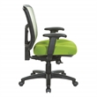Scranton & Co Green Air Mist Mesh Back Office Chair with Fabric Seat