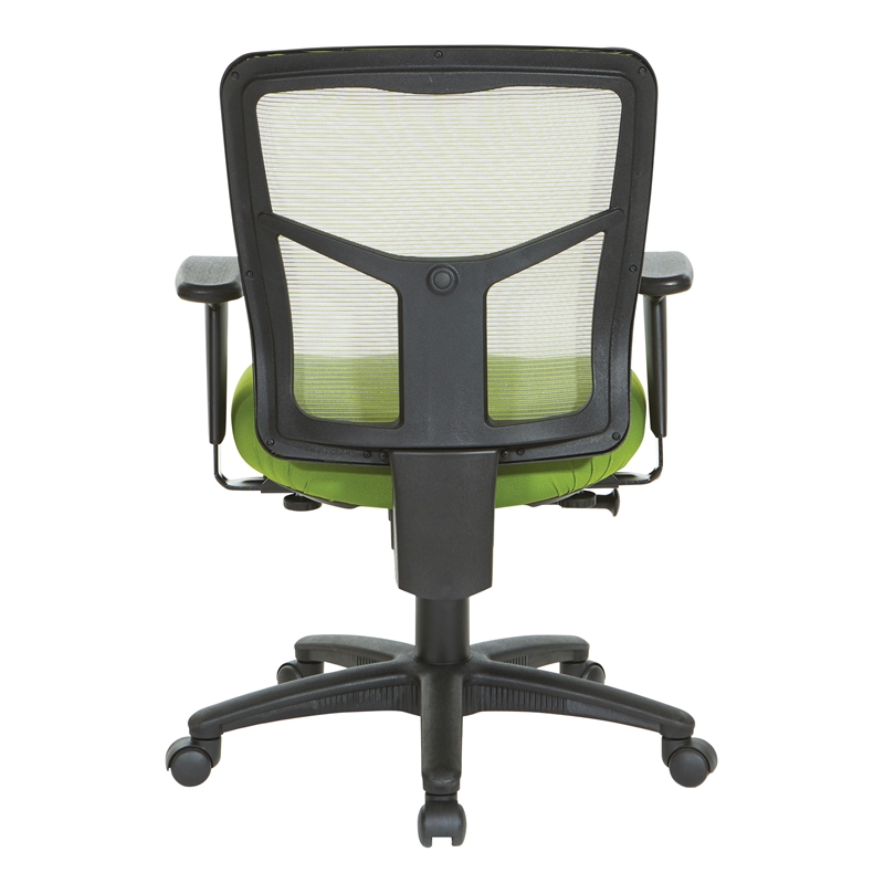 Scranton & Co Green Air Mist Mesh Back Office Chair with Fabric Seat