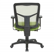 Scranton & Co Green Air Mist Mesh Back Office Chair with Fabric Seat