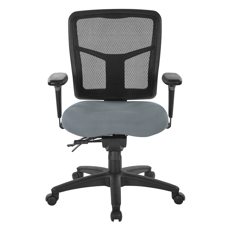 Scranton & Co ProGrid Mid Back Manager's Chair in Gray Fabric