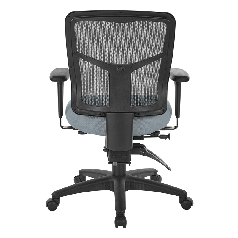 Scranton & Co ProGrid Mid Back Manager's Chair in Gray Fabric