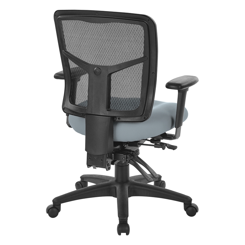 Scranton & Co ProGrid Mid Back Manager's Chair in Gray Fabric