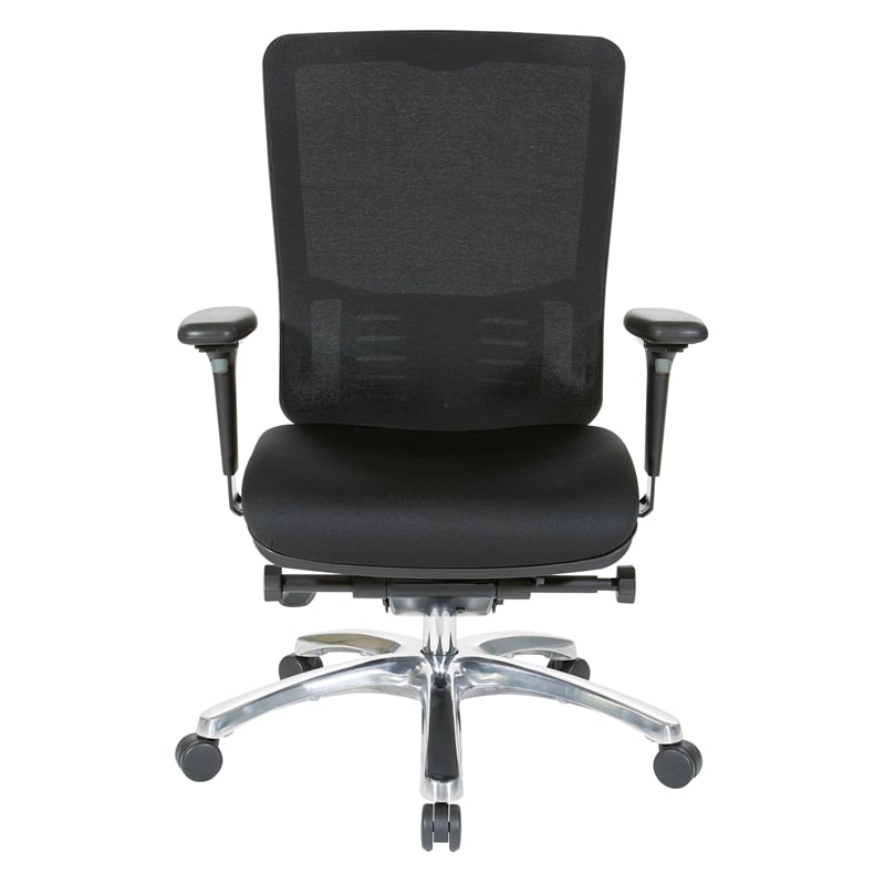 Scranton & Co Contemporary ProGrid Manager's Chair in Coal Black Fabric
