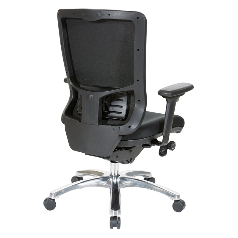 Scranton & Co Contemporary ProGrid Manager's Chair in Coal Black Fabric