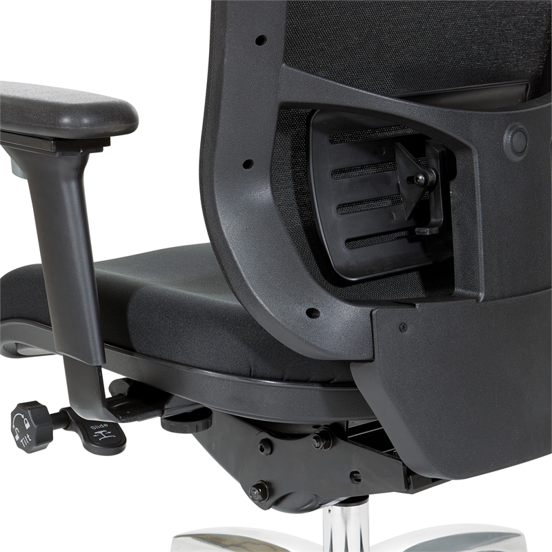 Scranton & Co Contemporary ProGrid Manager's Chair in Coal Black Fabric
