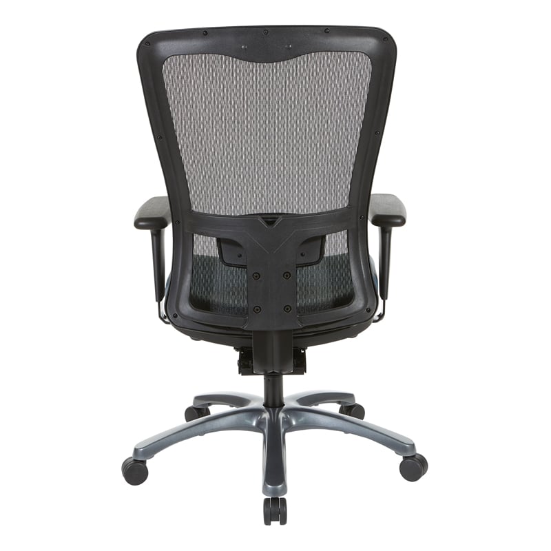 Scranton & Co Contemporary ProGrid High Back Mesh Fabric Chair in Blue