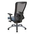 Scranton & Co Contemporary ProGrid High Back Mesh Fabric Chair in Blue