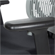 Scranton & Co Contoured Gray Back Manager's Chair with Chrome Base