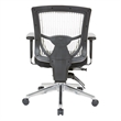 Scranton & Co Contoured White Back Manager's Chair with Chrome Base