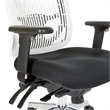 Scranton & Co Contoured White Back Manager's Chair with Chrome Base