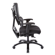 Scranton & Co Black Mesh Back Office Chair with Shiny Black Base