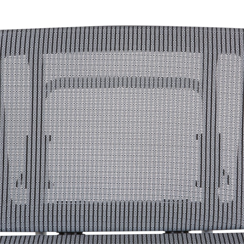 Scranton & Co Gray Mesh Back Office Chair with Silver Base and Gray Seat