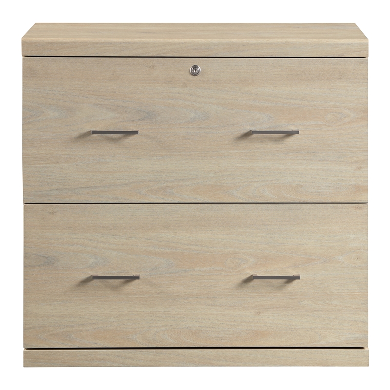 Scranton & Co 2-Drawer Locking Lateral File Cabinet in Norwegian Alder