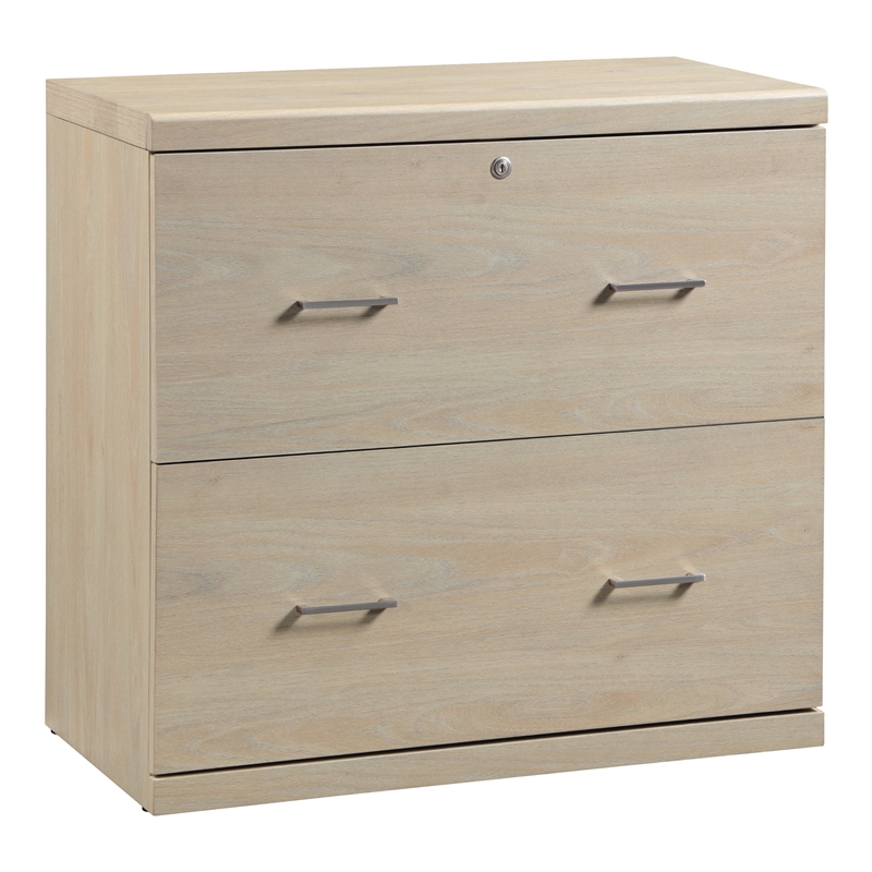 Scranton & Co 2-Drawer Locking Lateral File Cabinet in Norwegian Alder