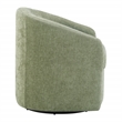 Scranton & Co Barrel Swivel Chair in Leaf Green Coastal Fabric