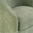 Scranton & Co Barrel Swivel Chair in Leaf Green Coastal Fabric