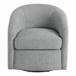 Scranton & Co Barrel Swivel Chair in Dove Gray Coastal Fabric