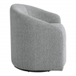 Scranton & Co Barrel Swivel Chair in Dove Gray Coastal Fabric