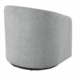 Scranton & Co Barrel Swivel Chair in Dove Gray Coastal Fabric