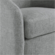 Scranton & Co Barrel Swivel Chair in Dove Gray Coastal Fabric